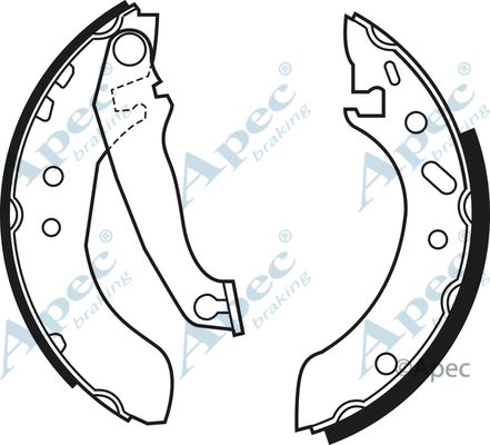 APEC BRAKING Bremžu loku komplekts SHU774